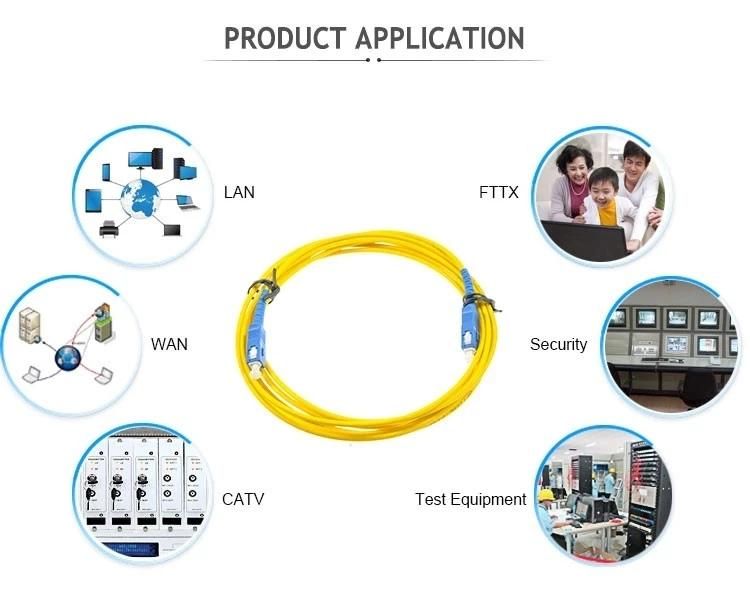 LC/Upc to Sc/Upc Connector 3m 5m Type of Sm Dx 50/125 Optical Fiber Cable