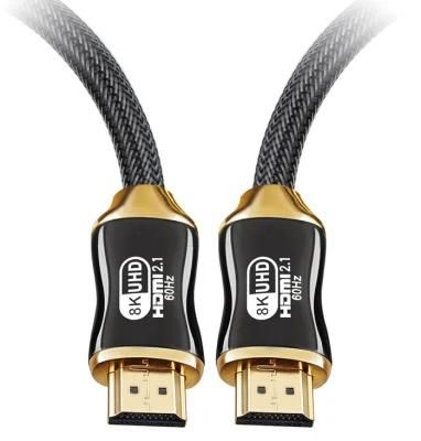 HDTV Computer Video Cables Gold Plated Bare Copper Ultra High Speed 8K Certified HDMI Male To HDMI Male Cable with Label
