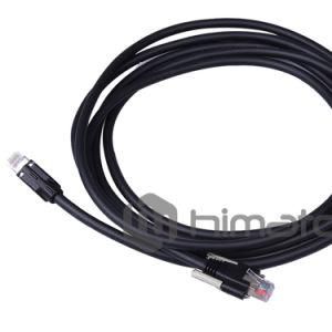 High Flexible RJ45 Gigabit Ethernet Cable with Thumbscrews for CCD Camera