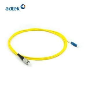 Factory Supply LC/Upc-FC/Upc Simplex Singlemode 3m PVC Yellow Patch Cable
