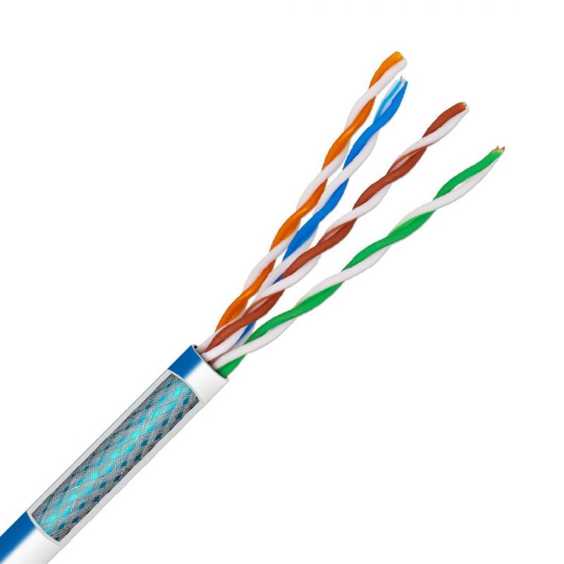 De Red Cat5e Cat5 Shielded FTP STP UTP Bare Copper Computer 4 Pair Twisted LAN Cable