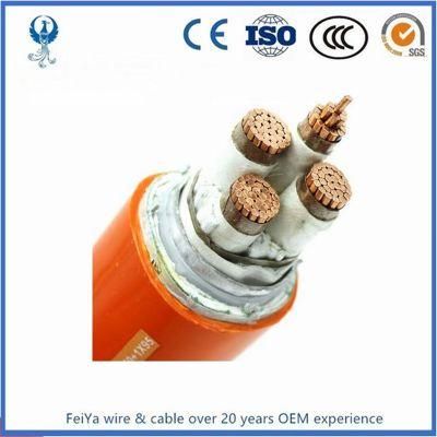 PVC Mining Coal Cable Semiconductive Screened Power Cores 3X15 Three Earth Coresand Three Extensible Pilots Underground Mine Cable