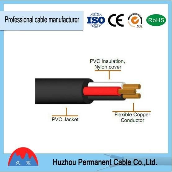 Tsj Pure Copper Conductor PVC+Nylon Insulation PVC Jacket Electric Electrical Wire Cable