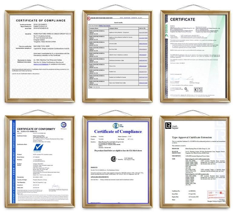 600V cUL Certificate 12AWG Type T90 Wire