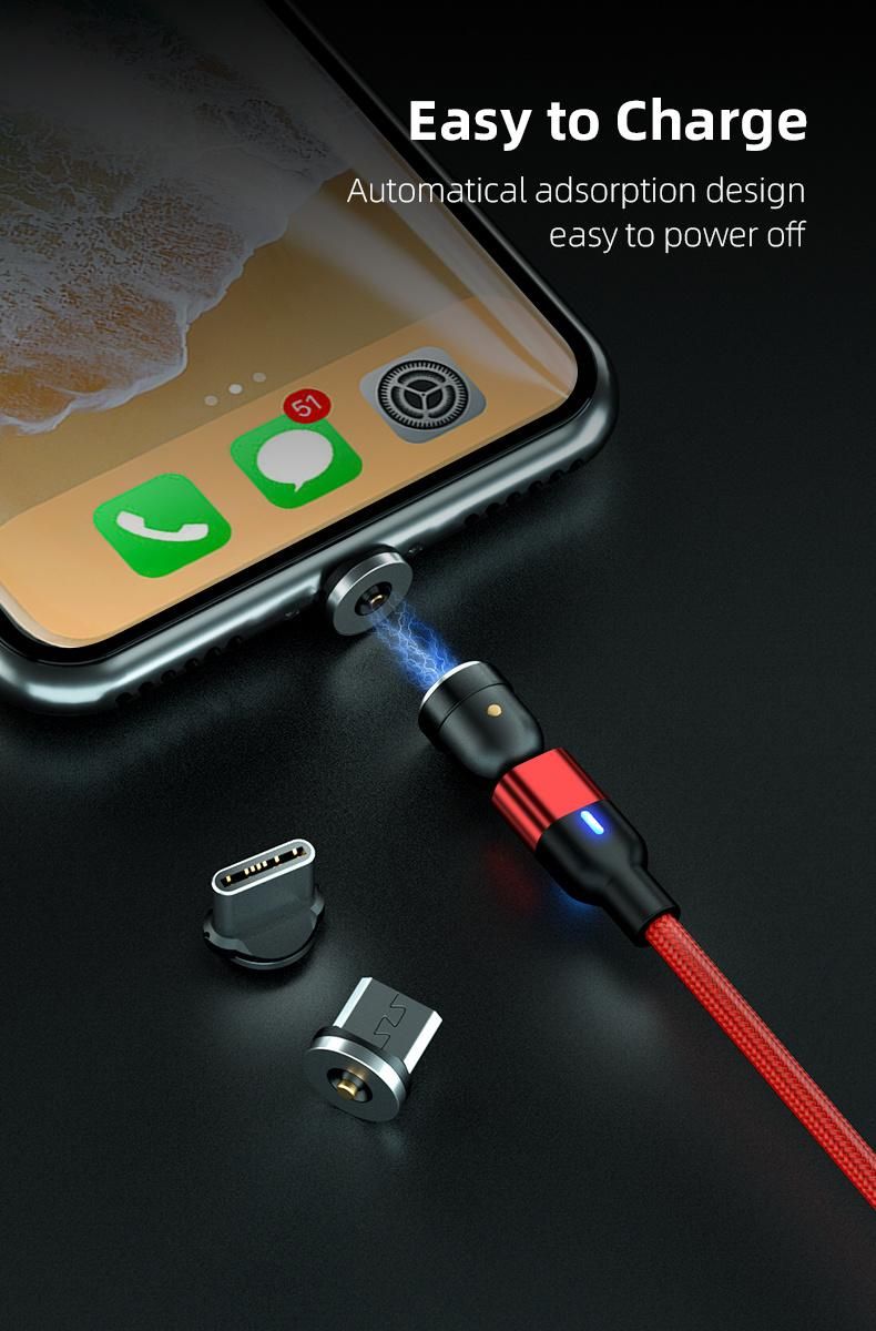 Newest Micro Wire Cord Supercalla Magnet Charger USB Type C Mobile Phone 2A Charger Magnetic USB Cable for iPhone