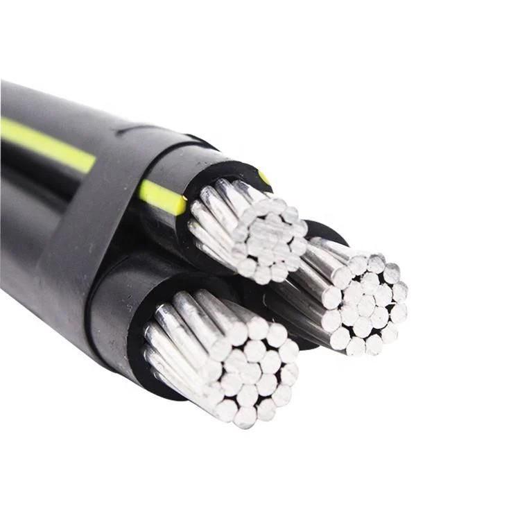Overhead 0.6/1kv ABC Aerial Bundle Cable PVC/XLPE Insulated Aluminium Conductor Overhead Cable