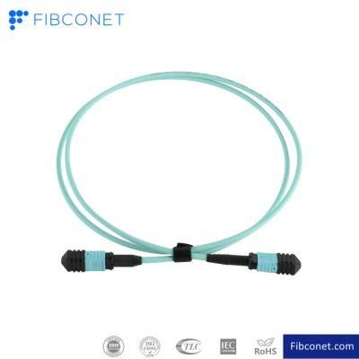 FTTH Jumper Blue Om3 48 Core MTP to MTP Fiber Optic Patchcord
