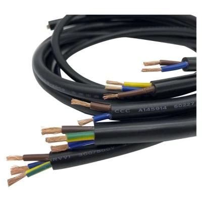 Rvvp 3core Flexible Electric Stranded Copper Conductor Wire Shielded PVC Insulation Jacket Cable