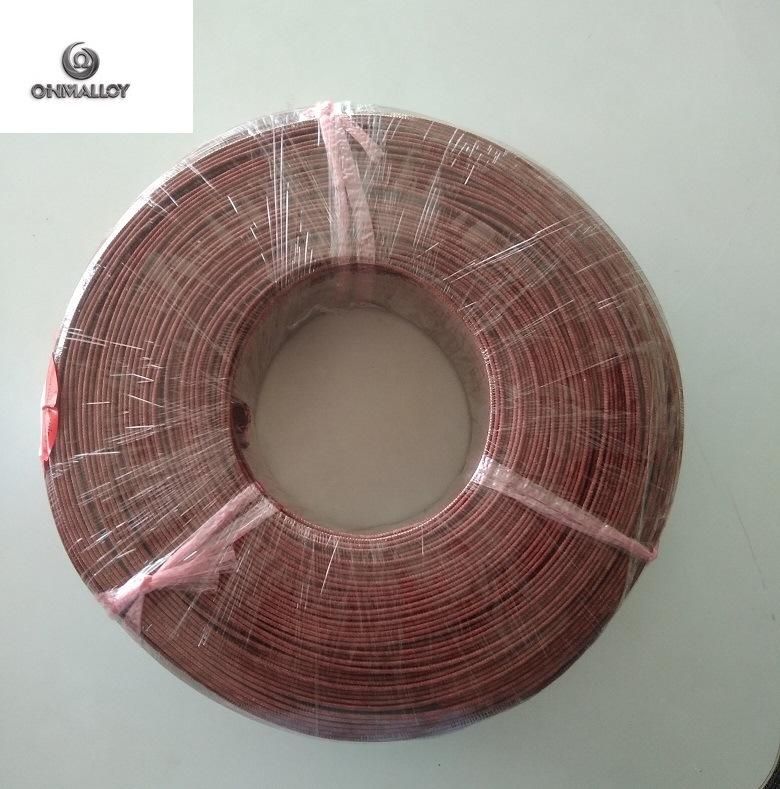 0.81mm*2 K Type Thermocouple Cable 20AWG Glass Fiber Insulated up to 400c