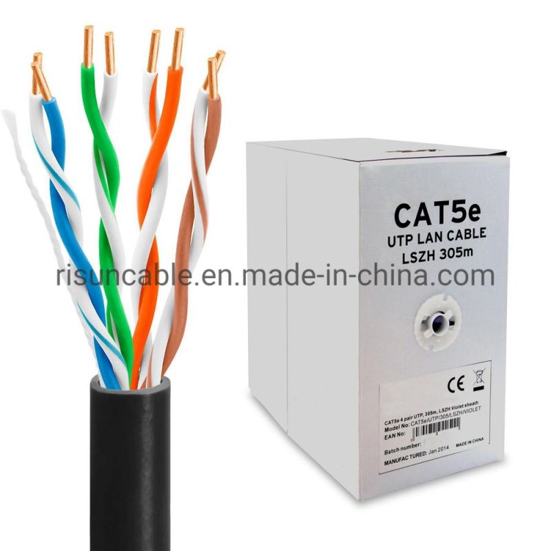 Outdoor Use UTP Cat5e PE Jacket 305m/ Pull Box Internet Cable