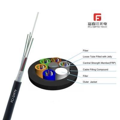 Outdoor Fiber Optic Cable Factory GYFTY 12 24 32 48 64 92 144 Core Single Mode Fiber Optic Cable