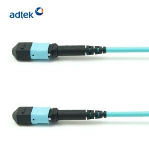 mm 12/24 Fibers 3m PVC/LSZH MTP-MTP Aqua Trunk Cable