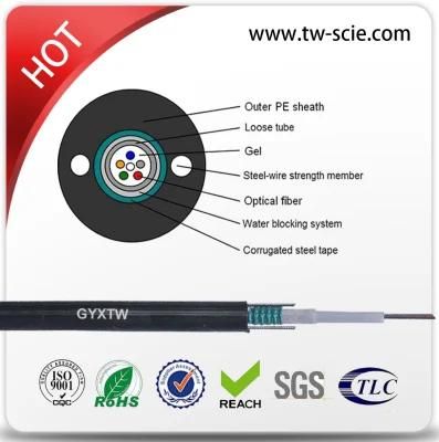 Central Loose Tube Amored Aerial Fiber Optic Cable (GYXTW) Fiber