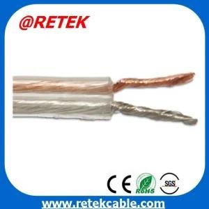 22AWG Transparent Speaker Cable Gold-Silver