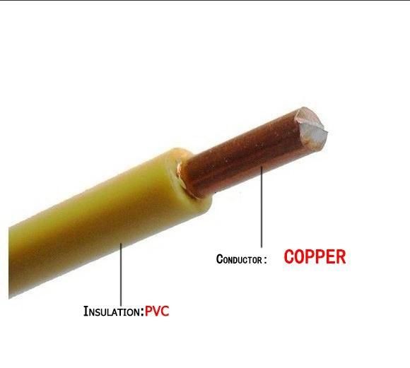 4mm Electric Copper Conductor PVC Coated Wire for House Wiring Cable