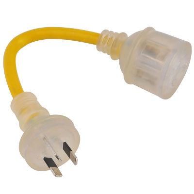 Australia Transparent Extension Cord with SAA Certification