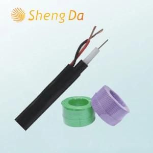 Communication and Telecom Quad Shielded Coaxial Cable RG6 Siamese