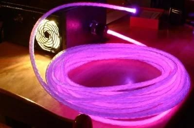 Side Glow Optical Fiber Especially for Swimming Pool Illumination, Underwater Facilities Lighting, and Decoration of Linear Profile