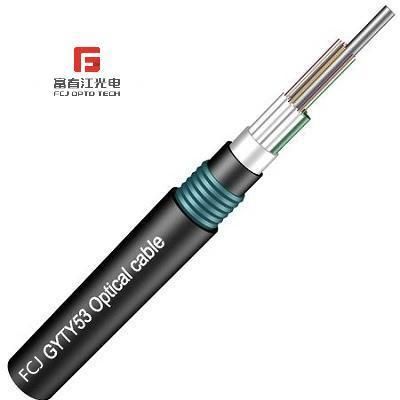 Gyty Outdoor Fiber Optic Cable with Metallic Strength Member and Layer Filling Loose Tube with PE Sheath