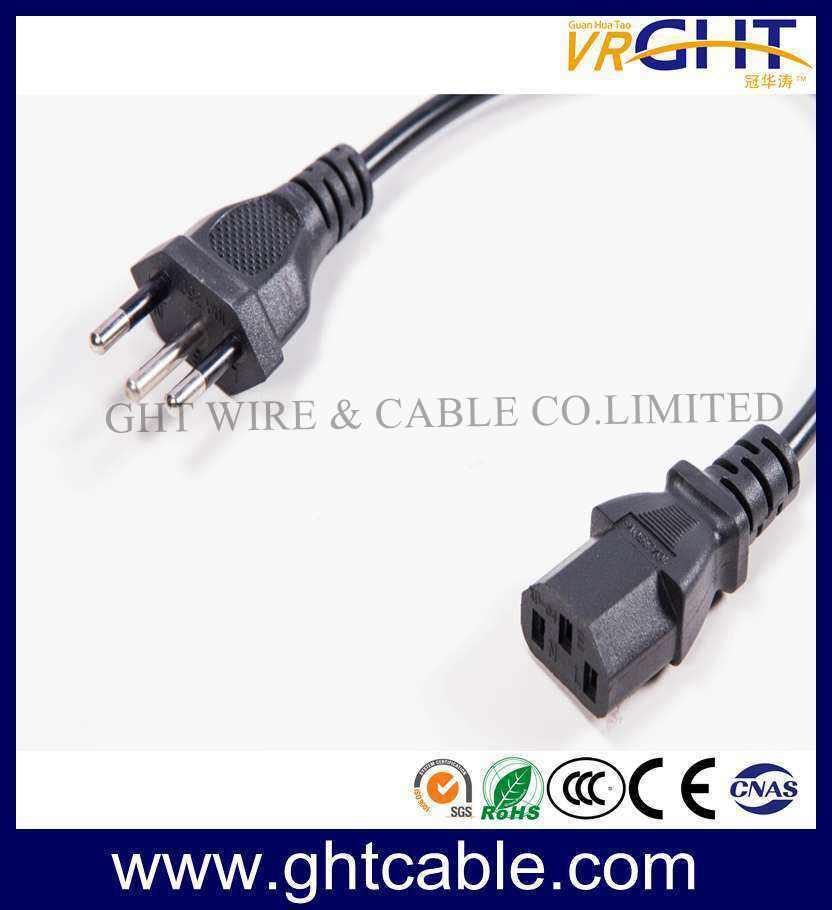 Brazil Power Cord & Power Plug for PC Using (NBR14136)