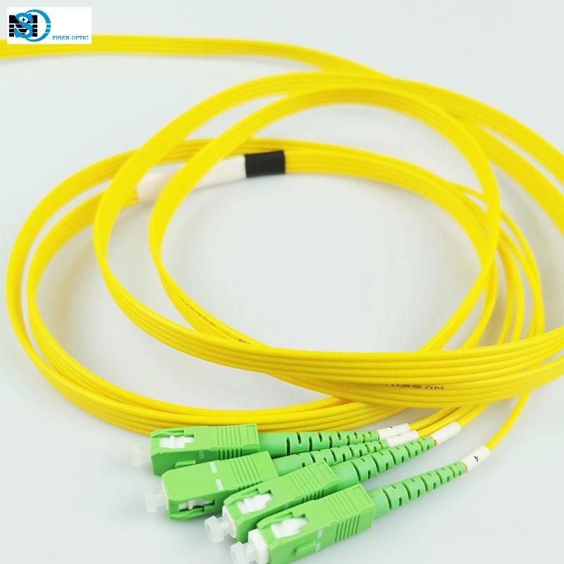 Pigtail Sc/APC 4core Quadplex Flat 2.0mm Cable Patch Cord