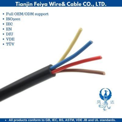 PVC Elevator Cable 2X2.5mm Insulated PVC Flexible Electric Wires Aluminium Control Electric Coaxial Rubber Waterproof Cable