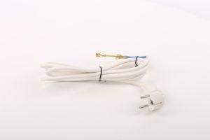 VDE Power Cord with White Color Export to European