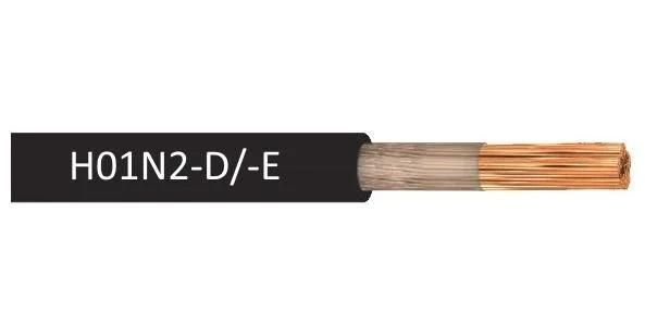 H01n2-D/E with Normal and High Flexibilty Polyester Film Separator Tape Rubber Sheath Arc Welding Rubber Electric Cable