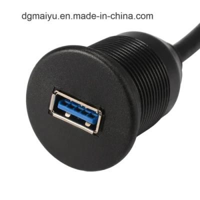 USB Dash Flush Mount Extension Cable Male to Dashboard Panel