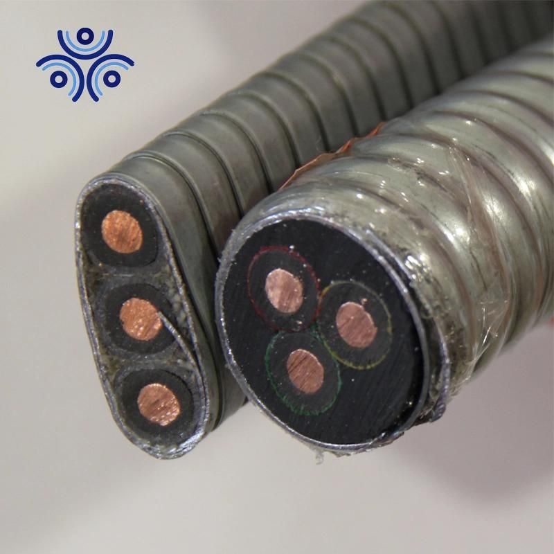 Electric Submersibles Esp Cable 2AWG 1AWG 5kv Power Cable