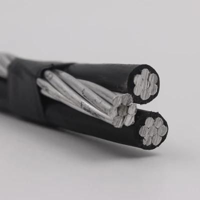 ASTM Standard Triplex Aluminum Cable 2*2AWG+2 (bare AAAC) to Dominica