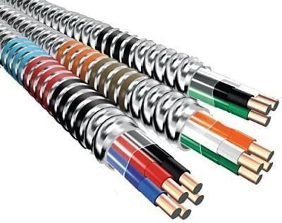 600V Copper /Aluminum Alloy Conductor XLPE Insulation Double PVC Sheath Teck 90 Power Lighting Control Signal Cable