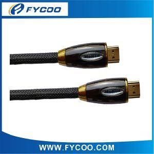 HDMI M to M Cable Metal Casing Type Oval Type Chromium Metal Casing Outer Mold