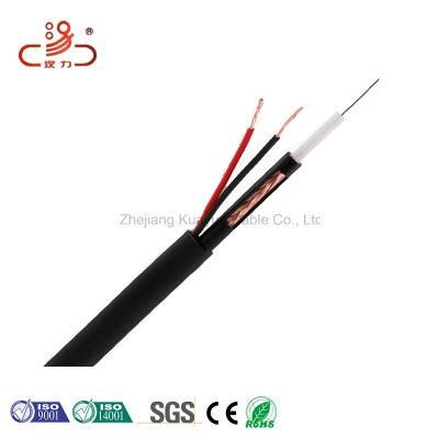 Rg59 Coaxial Cable+2c Power Cable CCTV CATV Cable RG6 Copper Cable Coaxial Siamese Cable Copper Wire