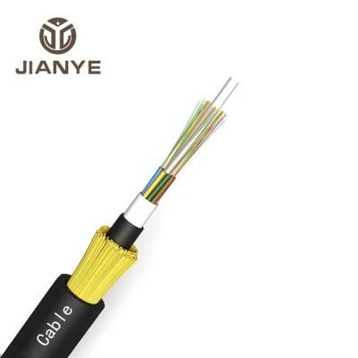 Outdoor Electrical Resistance Aerial G652D ADSS Amored Fiber Optic Optical Cable