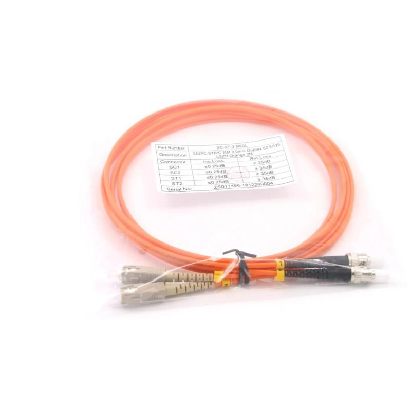 Sc-St Optical Fiber Patch Cable for FTTH