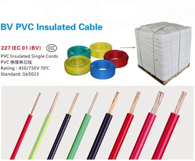 PVC Insulated Copper Household Wiring Electrical Earth Buliding Wire Cable