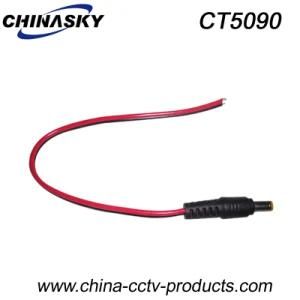 5.5X2.1mm CCTV Power Male DC Plug with Pigtail (CT5090)