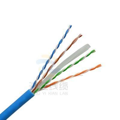 Copper Conductor PE Insulation PVC Jacket UTP CAT6 Computer Data Cable