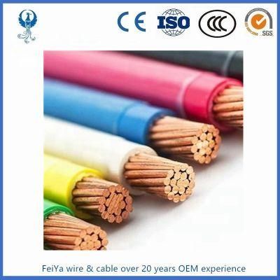 Thhn Thwn Standard Copper PVC Nylon Building Electric Conductor 600volts, 90&ordm; C Dry Wet Wire