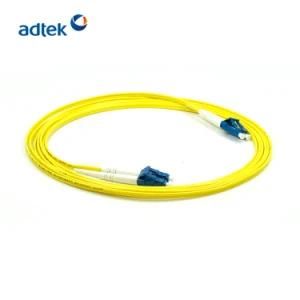 Low Installation LC/Upc-LC/Upc Duplex Singlemode Yellow Patch Cord