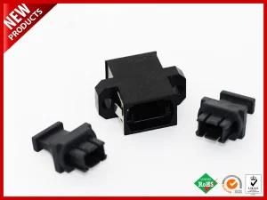 SC Footprint Fiber Optic MPO MTP Flange Adapter Black Housing