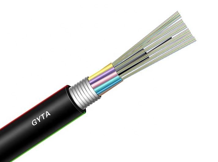 Outdoor Underground G652D Armoured Cable GYTA GYTS Optical Fiber Cable