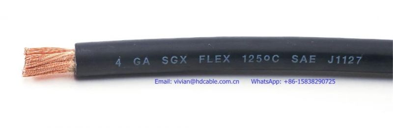 Cross-Linked Polyethylene (XLPE) 6AWG SAE J-1127 Sgt Sgx Stx Battery Cable