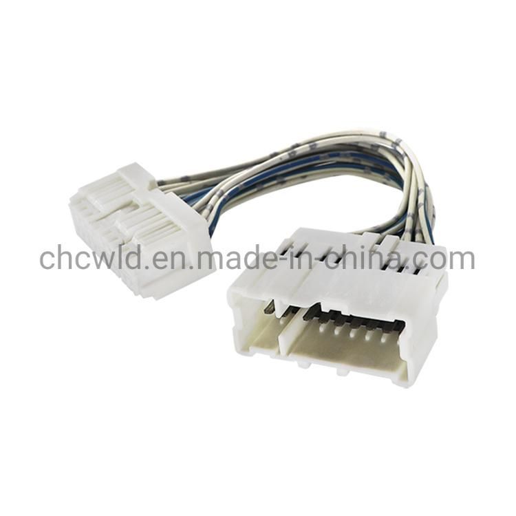 Customized Automotive 16 Pin Car Stereo Cable Assembly Wire Harness
