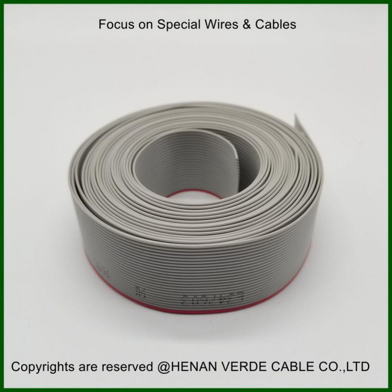 AWG28 10 20 Ways 30conductor 60 Pin Gray FFC Flat Signal Ribbon Cable