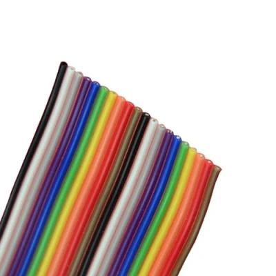 Bare Copper Conductor 16AWG Ribbon Color Cable UL2468 8pin Flat Ribbon Wire