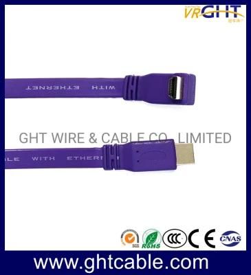 1.8m Cu High Quality Flat HDMI with Straight Head and Angle Head