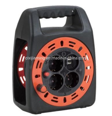 Cr-G15mu German Type Cable Reel with Children Protection and 2*Usbs