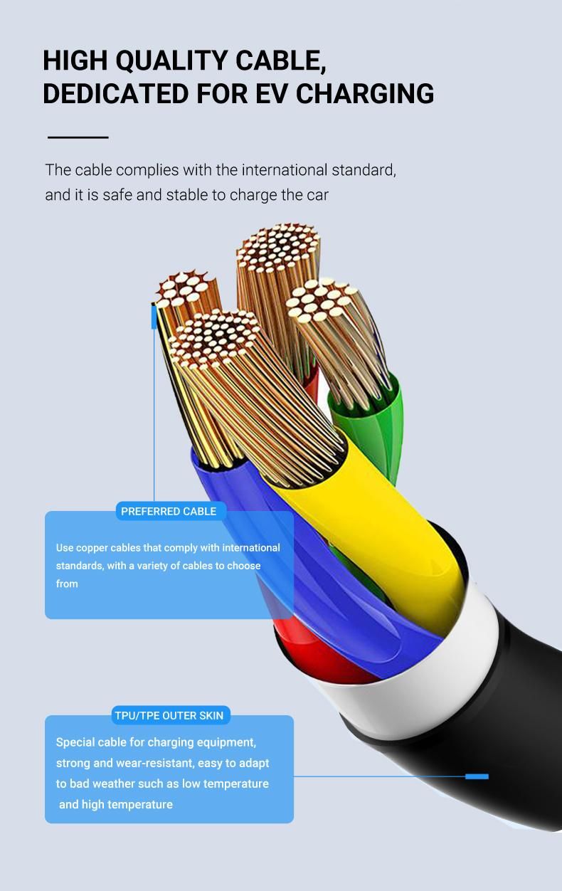 Workersbee 10 Meters EV&Evse Type 2 Connector Cable
